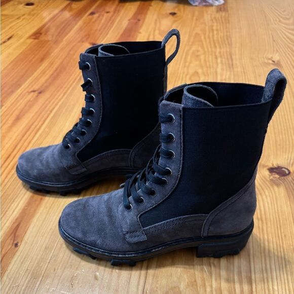 Rag & Bone Shiloh Asphalt Suede Boots Women’s Size: 37.5 (US 7-7.5) - Picture 5 of 13